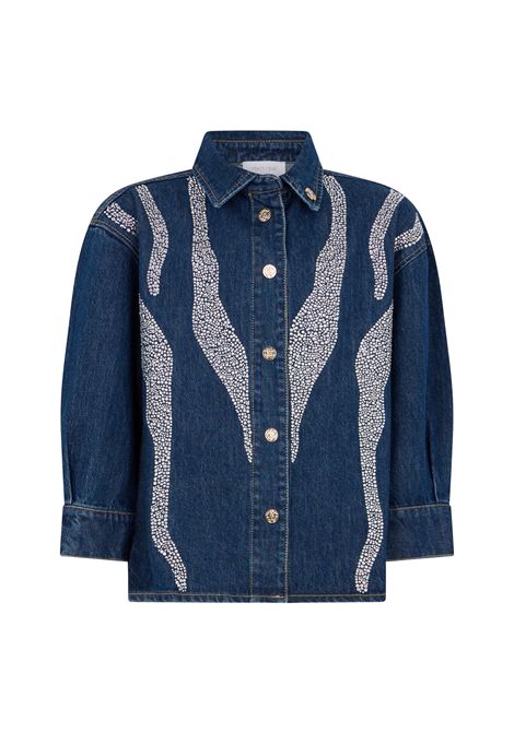 Camicia denim ROBERTO CAVALLI KIDS | CGA26002CASHD.BLUE